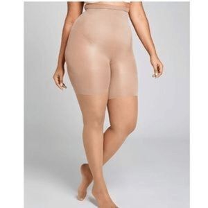 New w tags SPANX super high shaping sheers pantyhose Size D nude tummy control